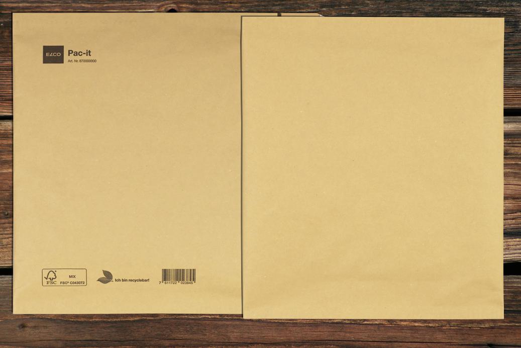 Papierpolstertaschen 200x175 mm Haftklebend Braun Zero Plastic